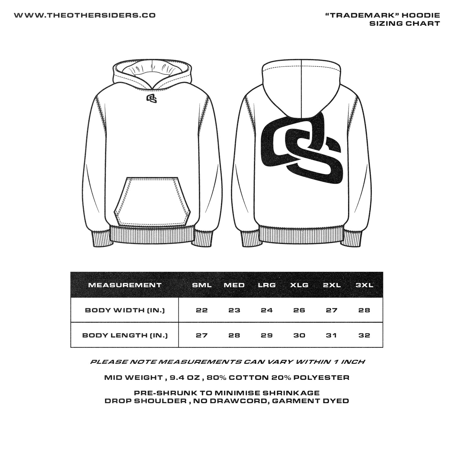 "TRADEMARK" HOODIE - GREY