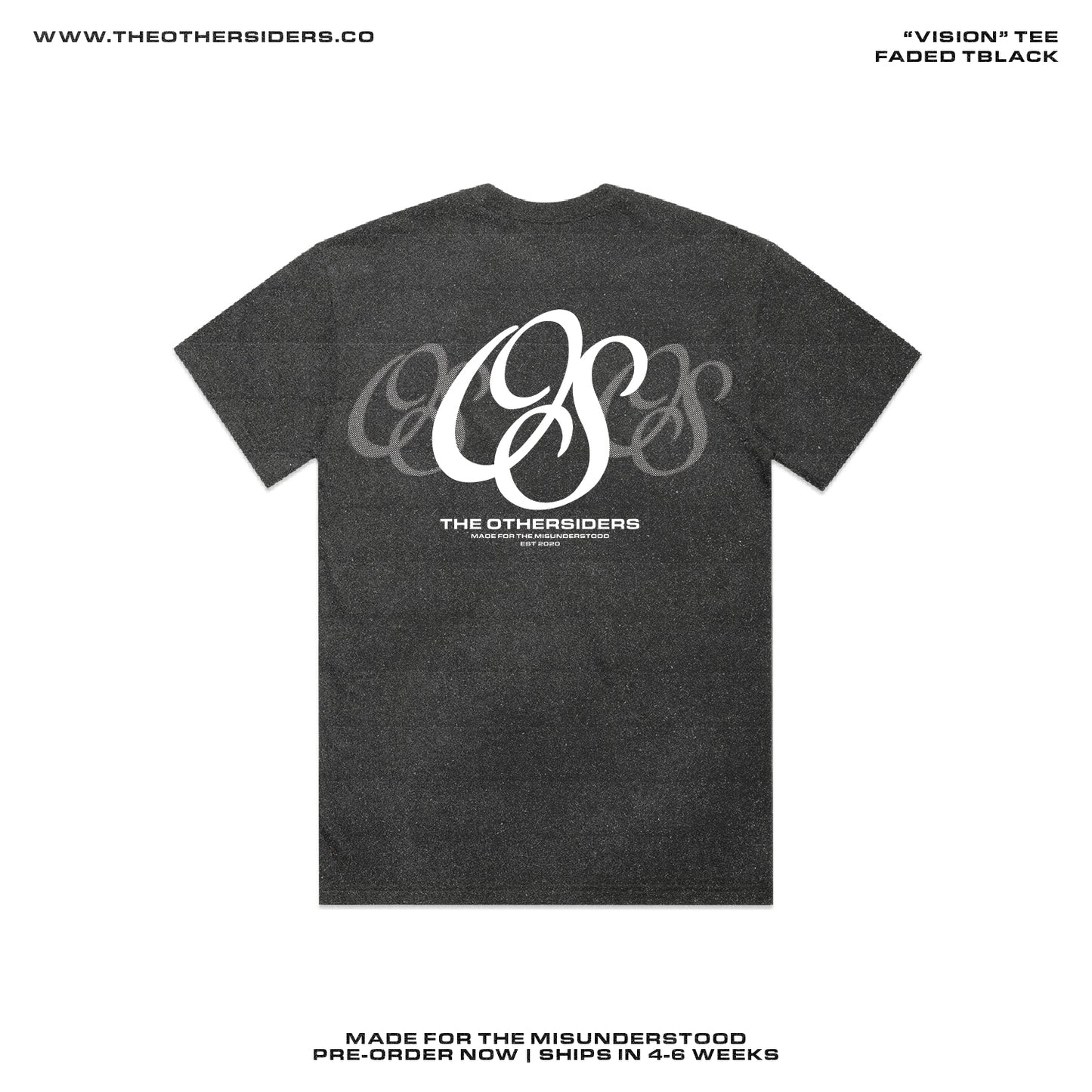 "BLUR" TEE - BLACK